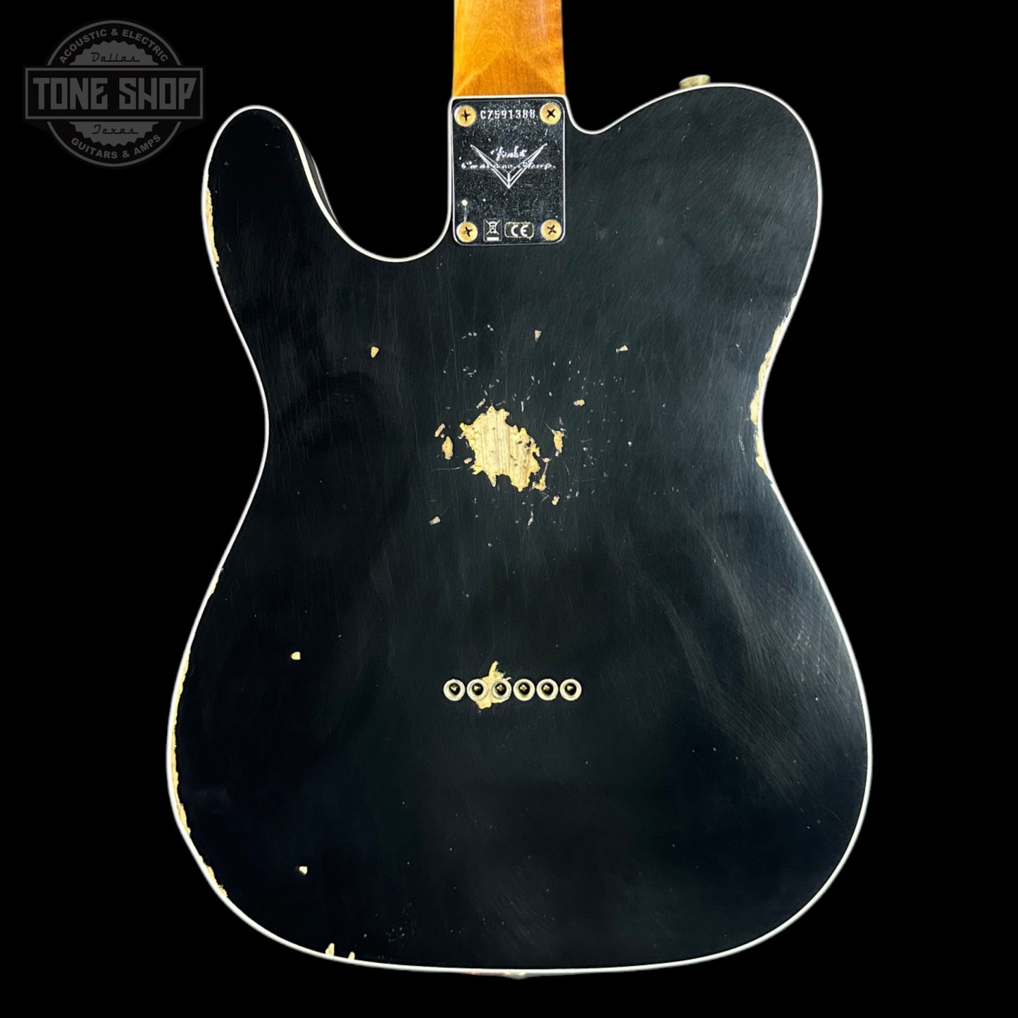 Fender Custom Shop TSG Exclusive 1960 Telecaster Custom Chambered Black Relic w/case CZ591388