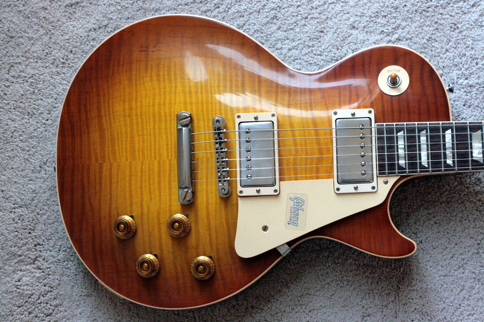2019 Gibson 1959 Les Paul 60TH ANNIVERSARY Historic Reissue R9 59 Custom Shop Sunrise Tea Burst
