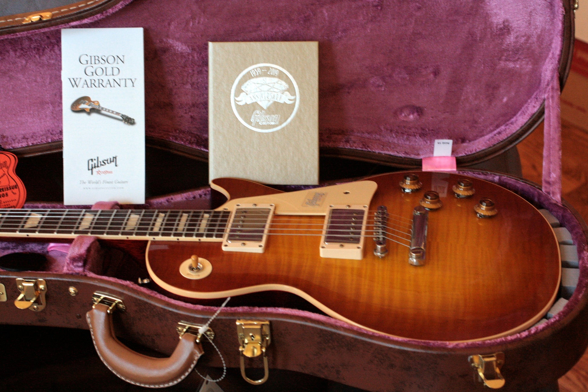 2019 Gibson 1959 Les Paul 60TH ANNIVERSARY Historic Reissue R9 59 Custom Shop Sunrise Tea Burst