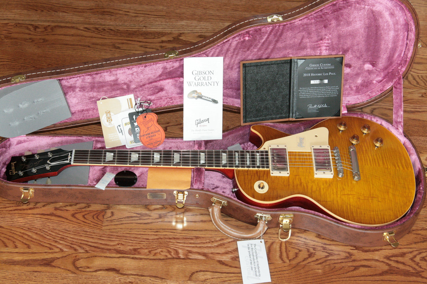 2018 Gibson 1959 Les Paul Historic Reissue! R9 59 HONEY LEMON FADE Custom Shop TH Spec