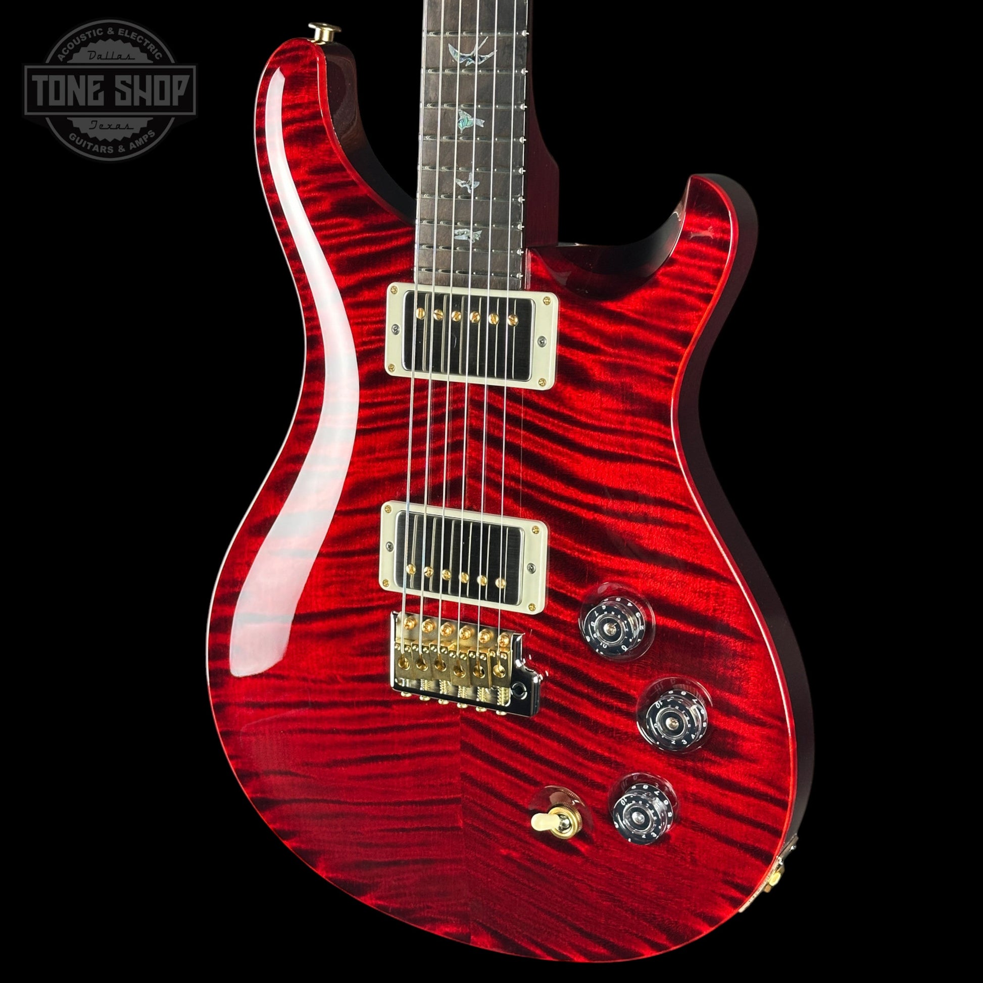 PRS Wood Library DGT 10 Top Red Tiger Sprayer's Choice Korina / Brazilian RW w/case 0422534