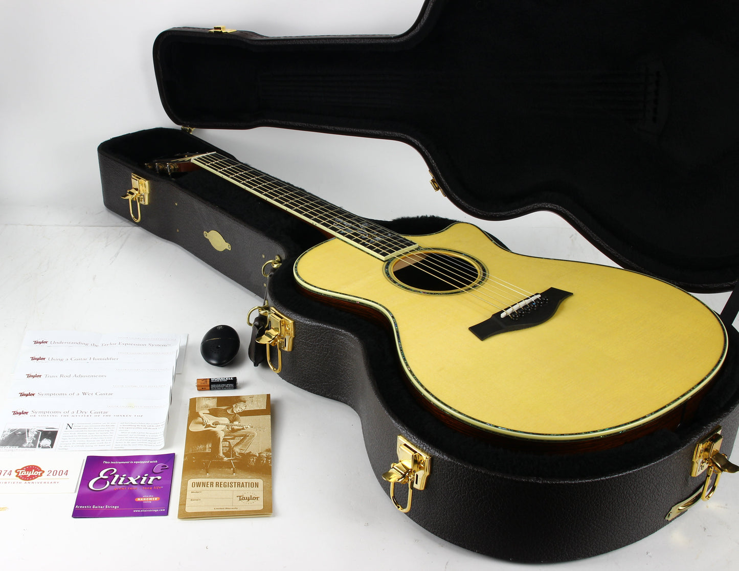 UNPLAYED! 2004 Taylor BRAZILIAN ROSEWOOD XXX-BE 30th Anniversary Acoustic Guitar - Grand Concert, Slotted Headstock