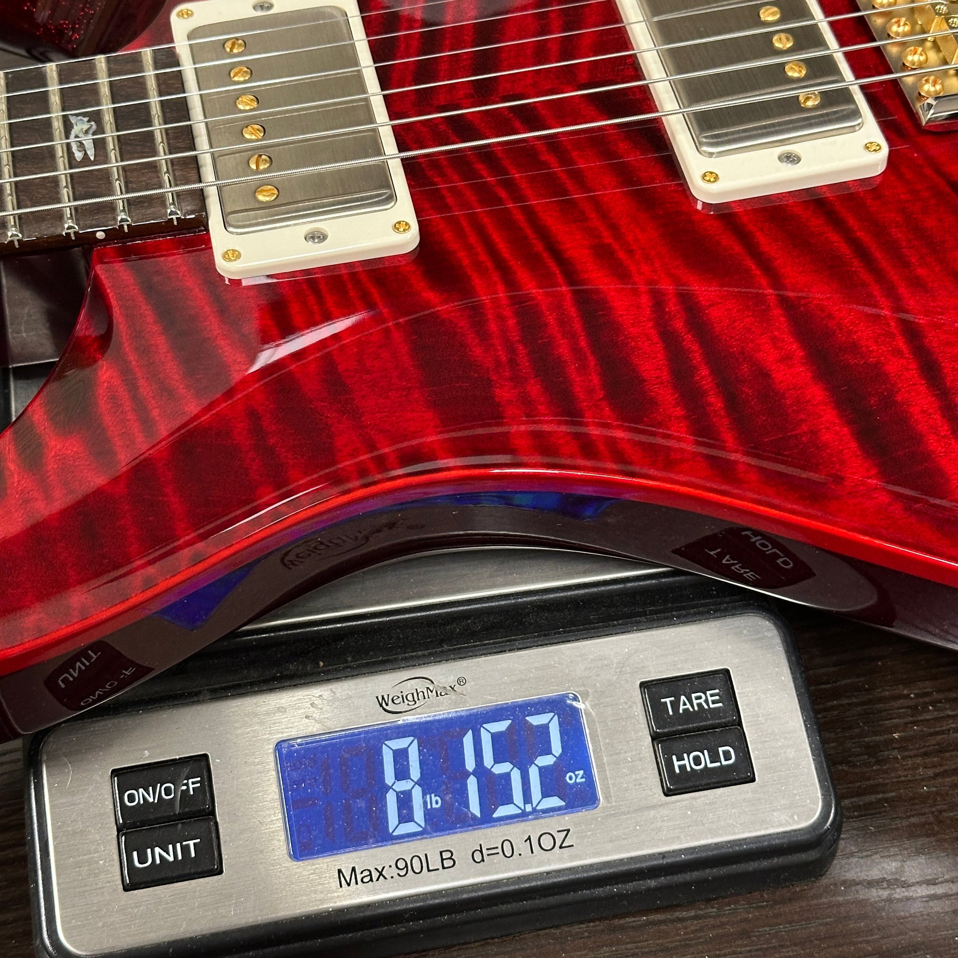 PRS Wood Library DGT 10 Top Red Tiger Sprayer's Choice Korina / Brazilian RW w/case 0422534