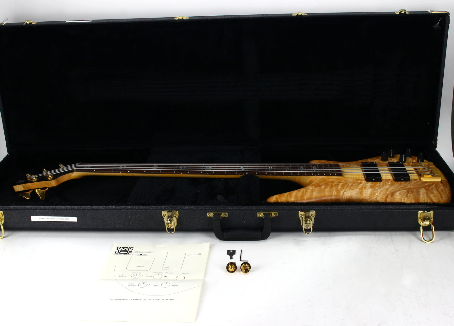 UNPLAYED! 1992 USA Stuart Spector Designs SD-5 Bass - SSD WOODSTOCK ERA, Neck-Through!