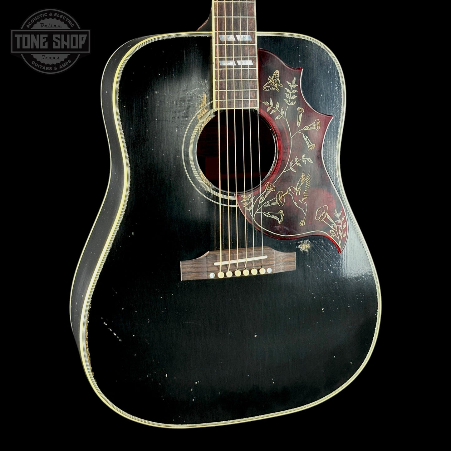 Gibson Custom Shop Dealer Select 1960 Hummingbird Ebony Murphy Lab Heavy Aged w/case 20836022