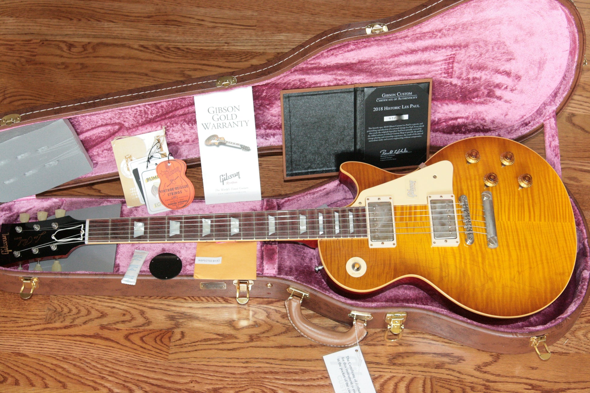 2018 Gibson 1959 Les Paul Historic Reissue! R9 59 HONEY LEMON FADE Custom Shop TH Spec