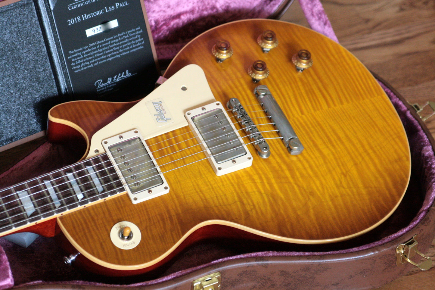 2018 Gibson 1959 Les Paul Historic Reissue! R9 59 HONEY LEMON FADE Custom Shop TH Spec