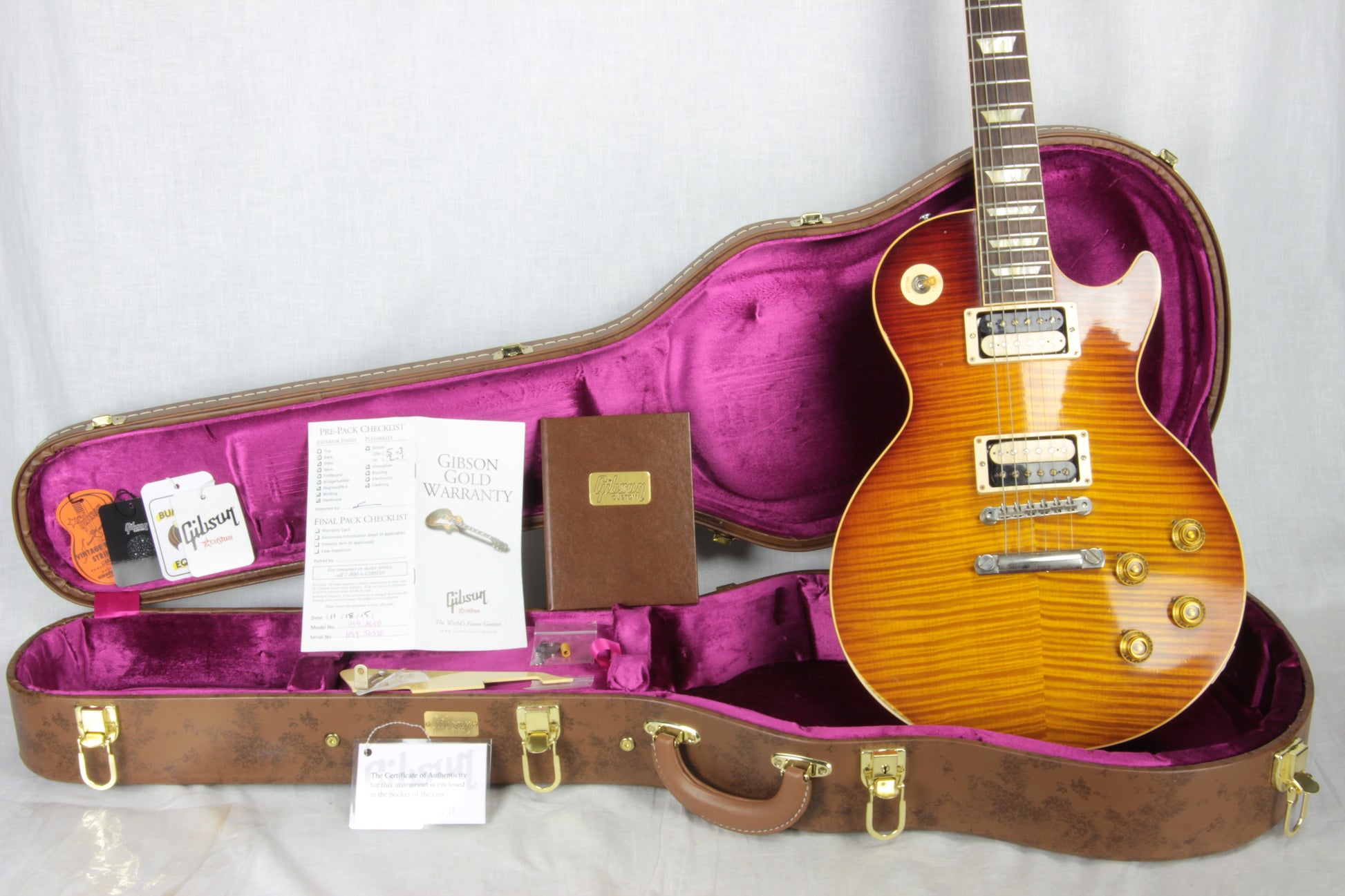 2015 Gibson '59 Reissue AGED Les Paul True Historic Select 1959 R9 STINGER & Grovers!