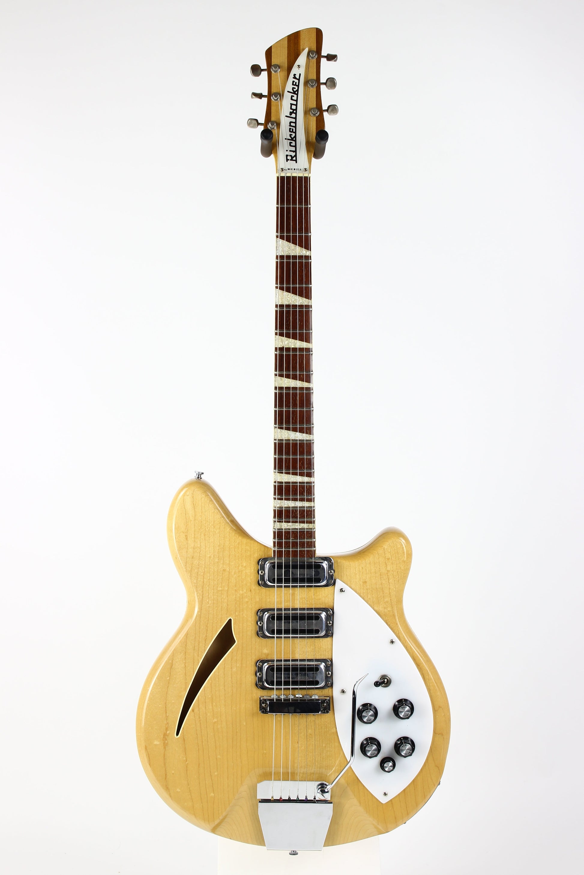 1969 Rickenbacker 375 Mapleglo Vintage Hollowbody Electric  w Original Case 3 Toaster Pickups!