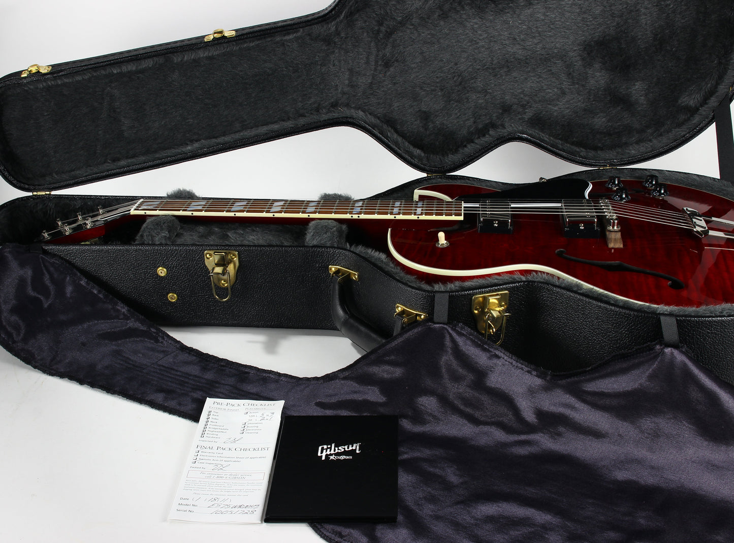 2011 Gibson Custom Shop Memphis ES-175 Wine Red Jazz Archtop Electric Guitar - Beautiful Figuring!