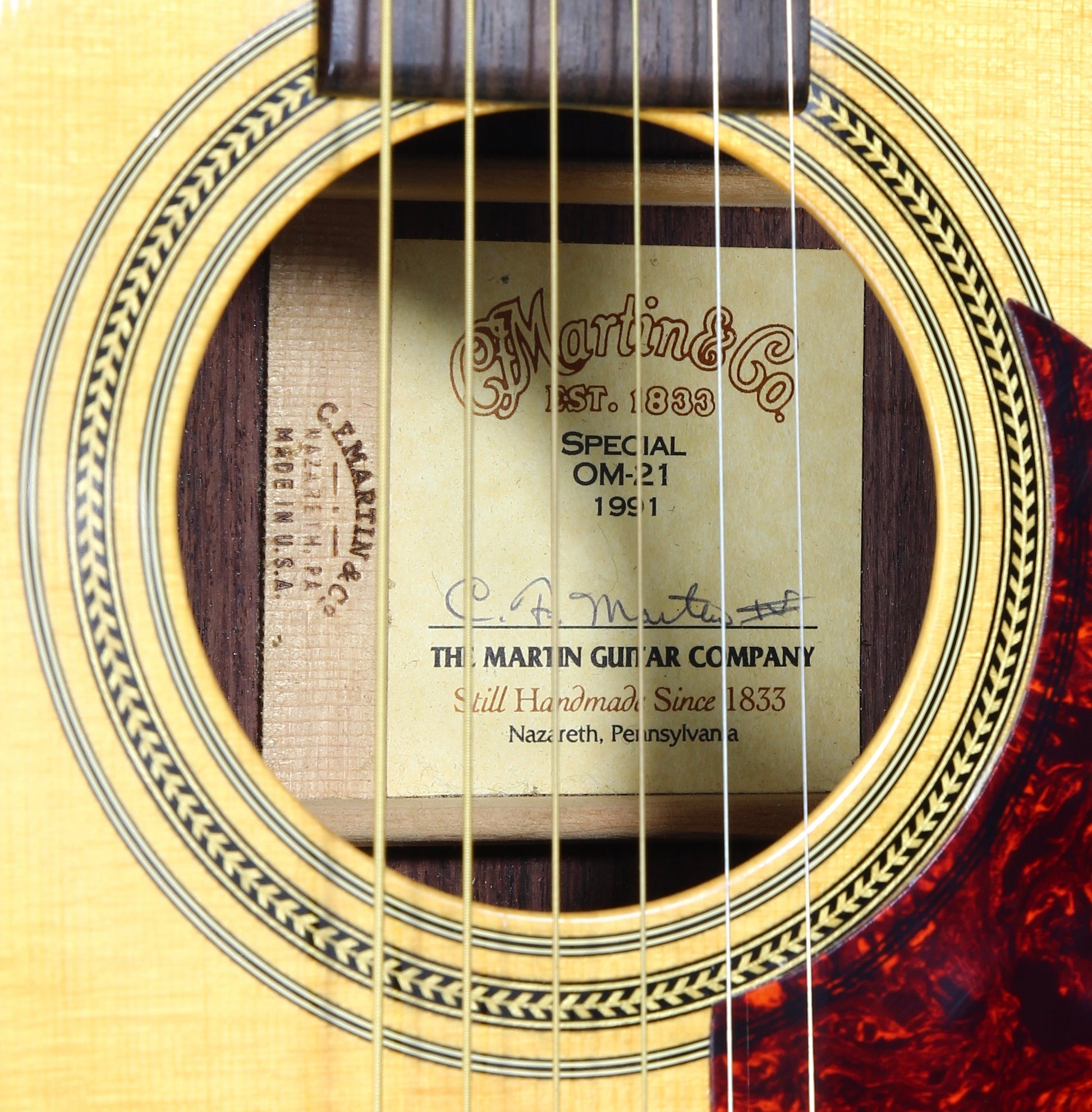 CLEAN! 1991 Martin Special OM-21 Acoustic Flat Top Guitar - like George Harrison! 1 of 36 Made!