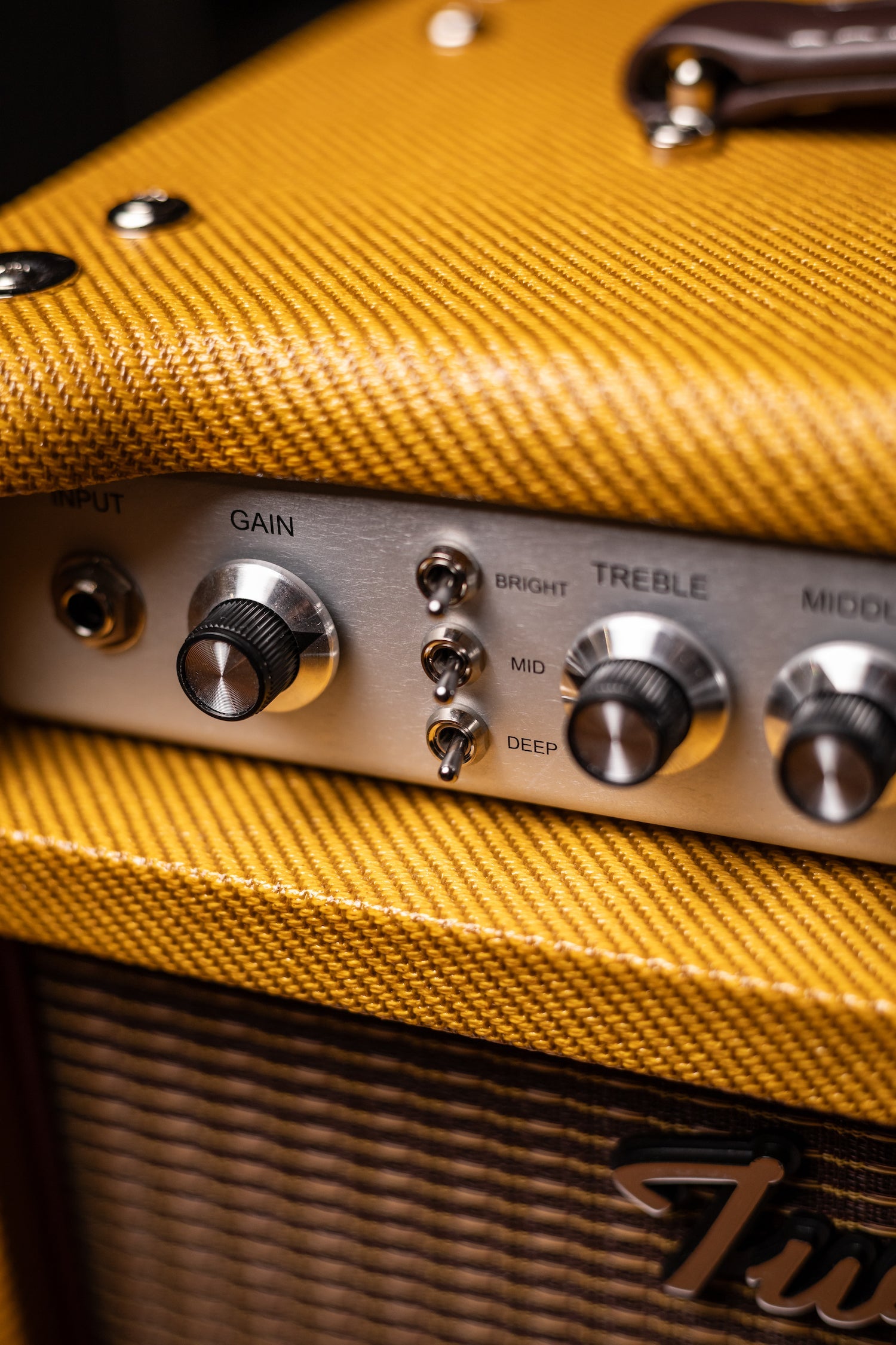 PRE-ORDER | Two-Rock Studio Signature 35 Watt Combo Amp - Lacquered Amber Tweed, Oxblood Stripe Cloth, Maroon Piping