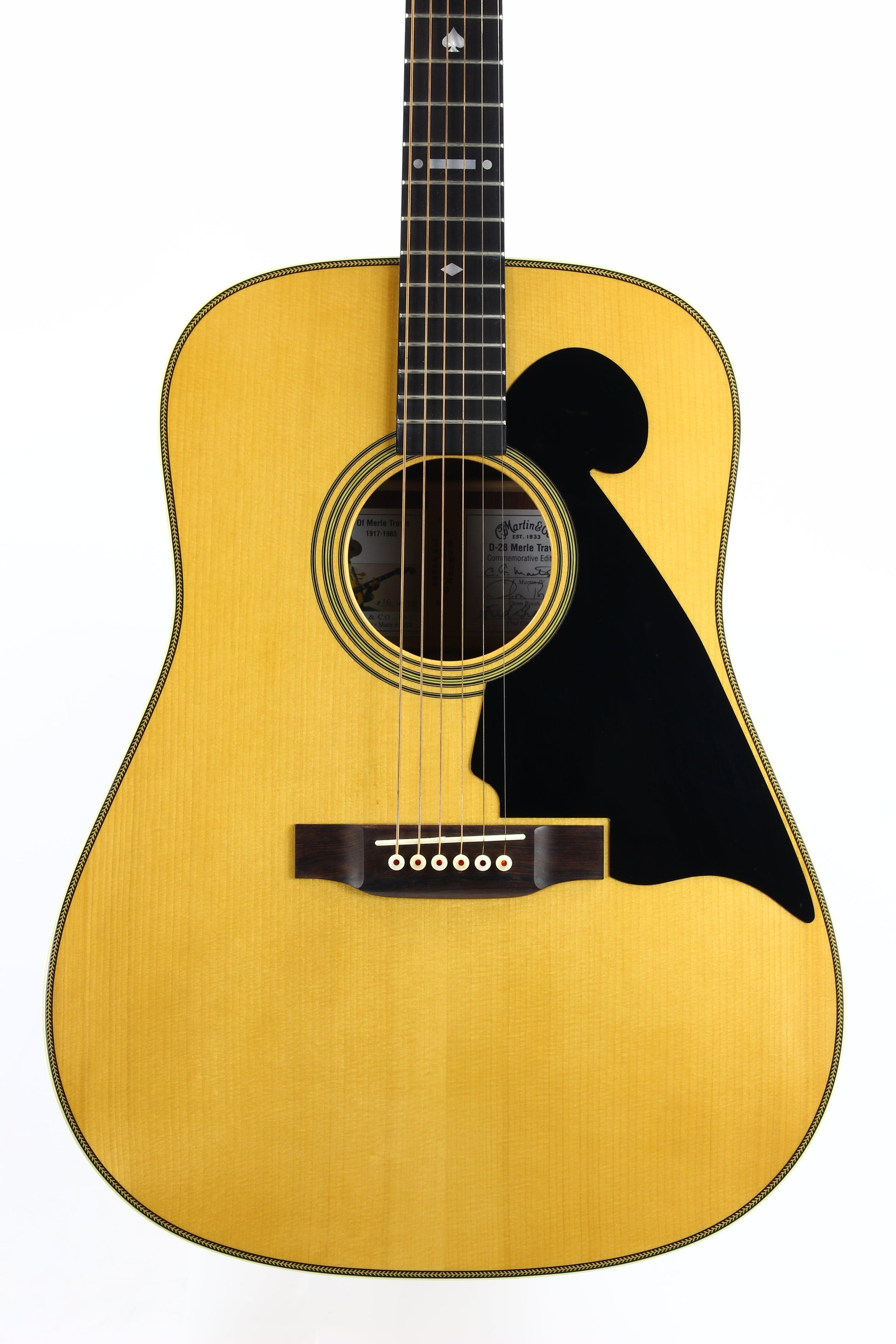 2008 Martin D-28M Merle Travis - Bigsby Headstock, Madagascar Rosewood, Gretsch, Signature Model
