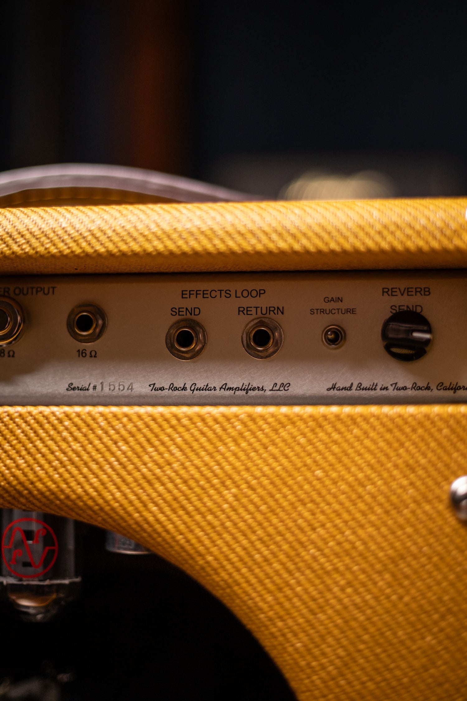 PRE-ORDER | Two-Rock Studio Signature 35 Watt Combo Amp - Lacquered Amber Tweed, Oxblood Stripe Cloth, Maroon Piping