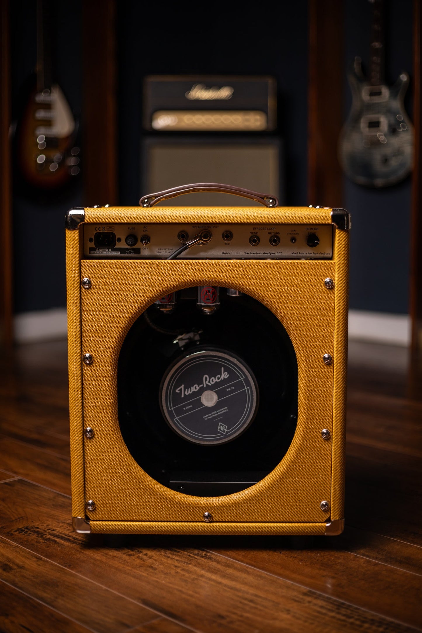 PRE-ORDER | Two-Rock Studio Signature 35 Watt Combo Amp - Lacquered Amber Tweed, Oxblood Stripe Cloth, Maroon Piping