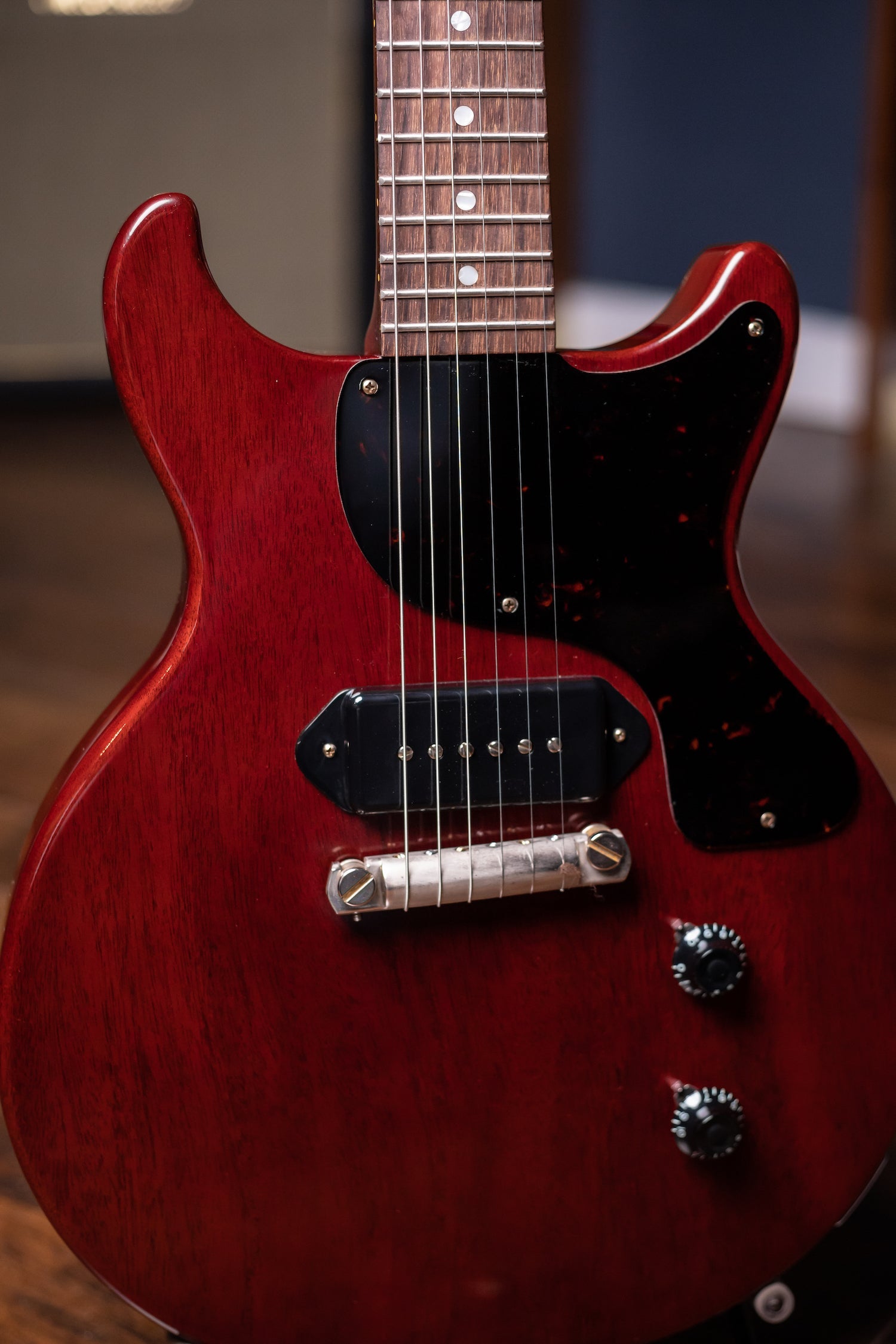 Gibson Custom Shop 1958 Les Paul Junior Double Cut Electric Guitar - Cherry Red