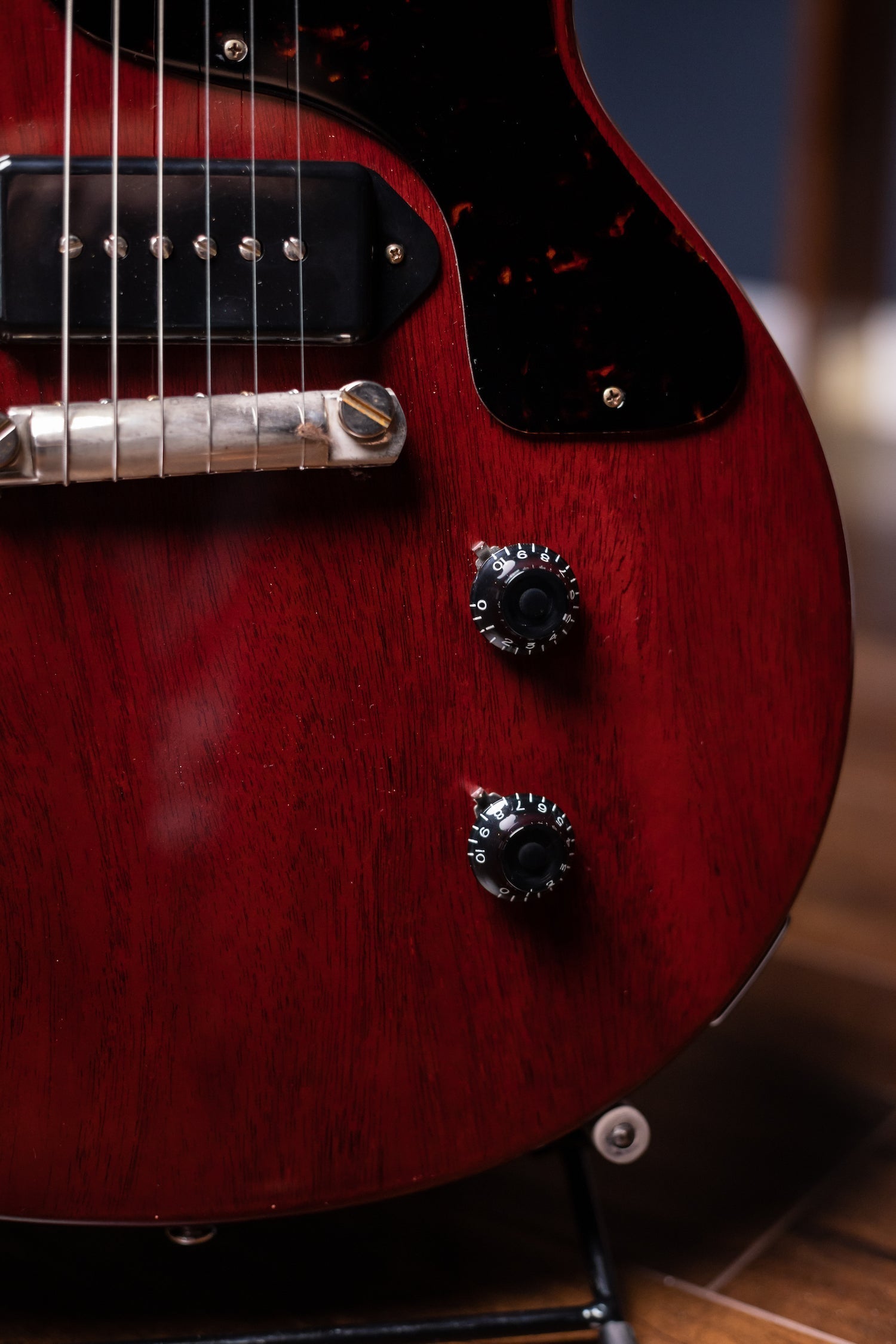 2022 Gibson Custom Shop 1958 Les Paul Junior Double Cut Electric Guitar - Cherry Red