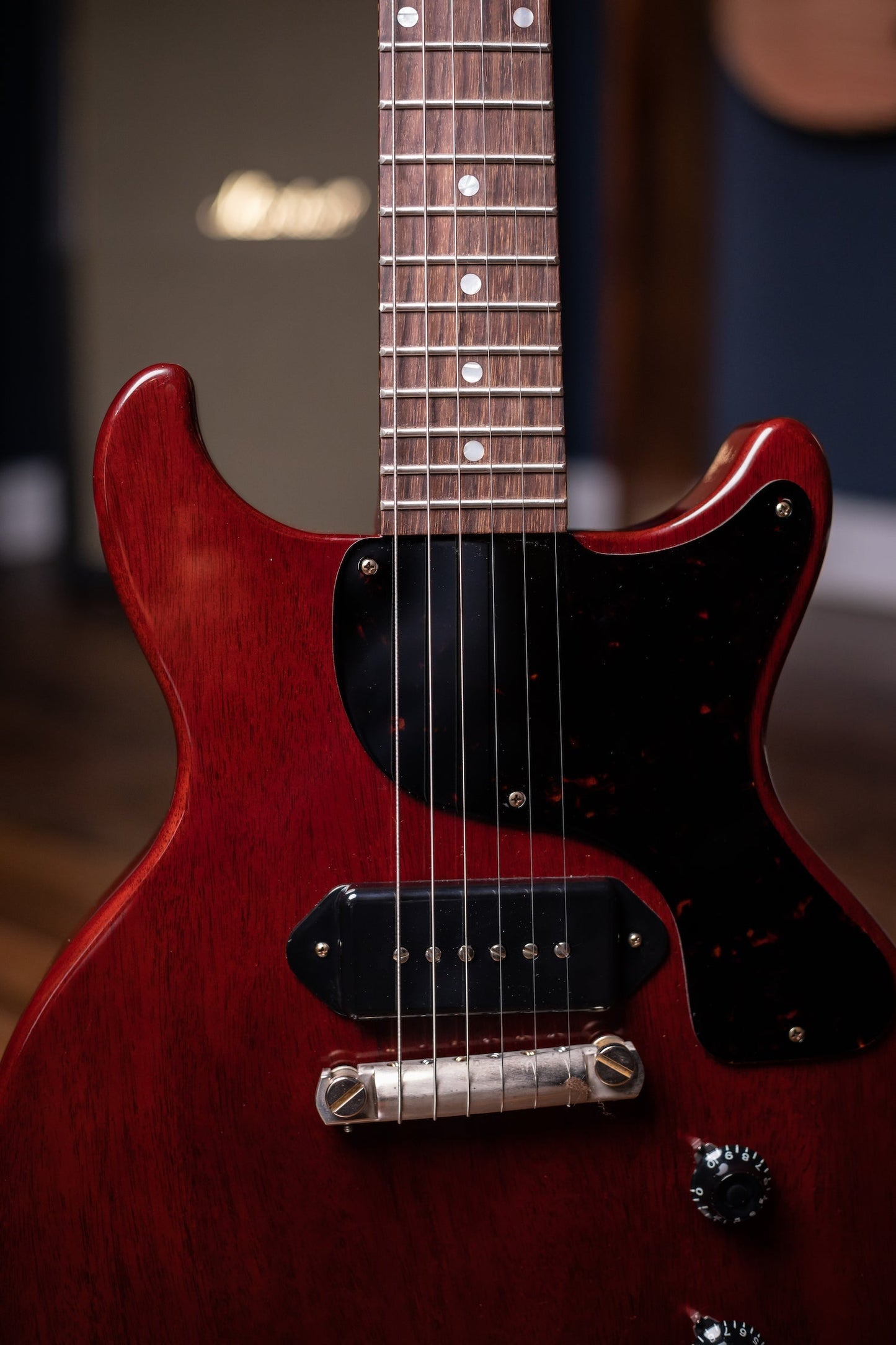 2022 Gibson Custom Shop 1958 Les Paul Junior Double Cut Electric Guitar - Cherry Red