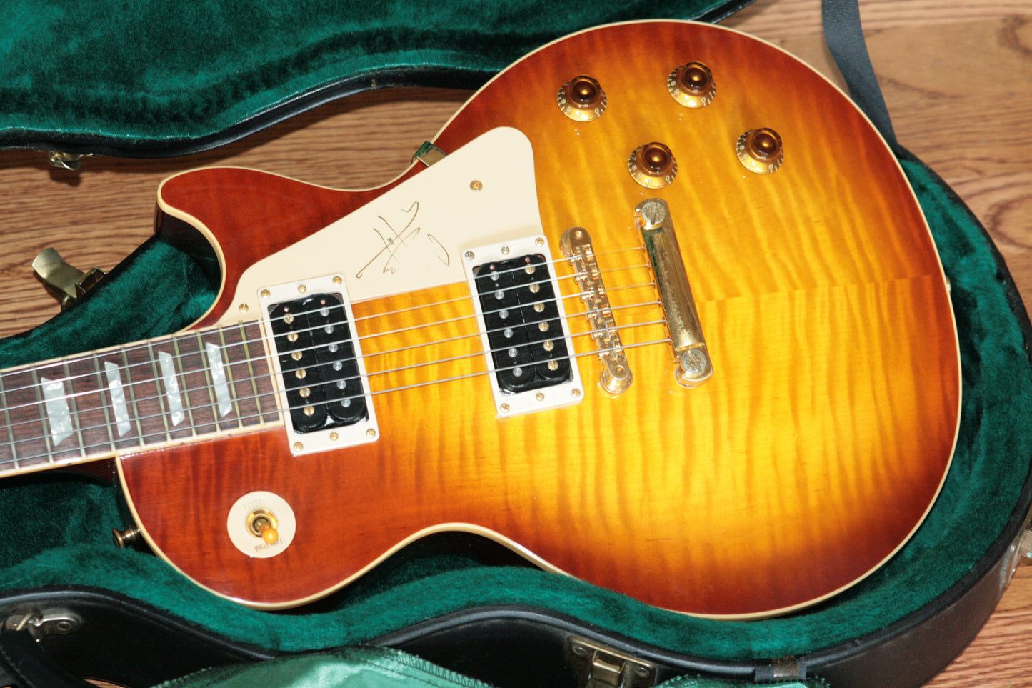 1997 Gibson Jimmy Page Les Paul Standard 1959 Flametop Signature Model! Iced Tea