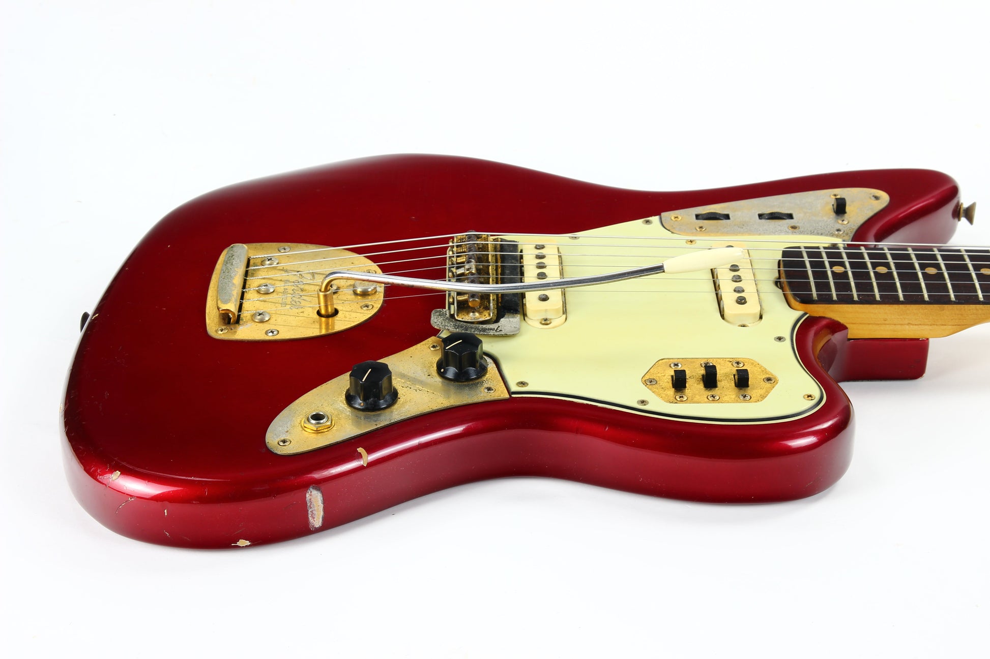 1964 Fender Jaguar Candy Apple Red | Gold Hardware  Pre-CBS, Clay Dots, One Owner!