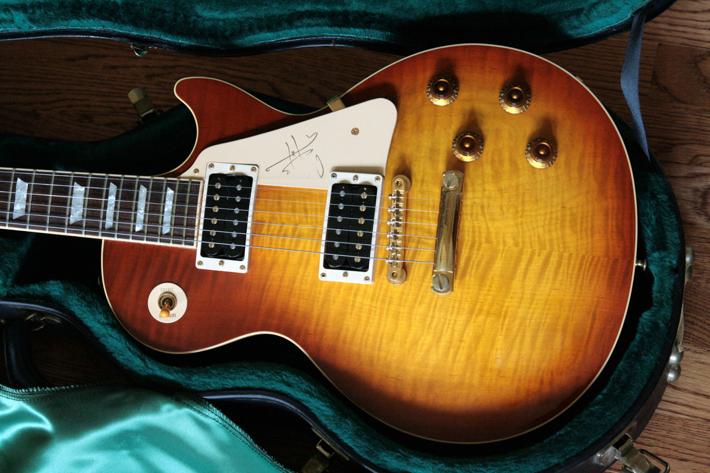 1997 Gibson Jimmy Page Les Paul Standard 1959 Flametop Signature Model! Iced Tea