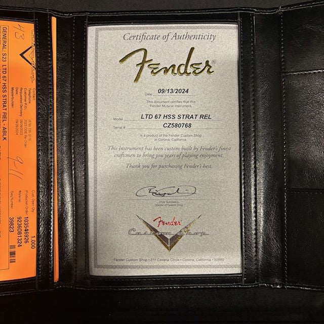 Fender Custom Shop Limited 1967 Stratocaster HSS Relic - Aged Black