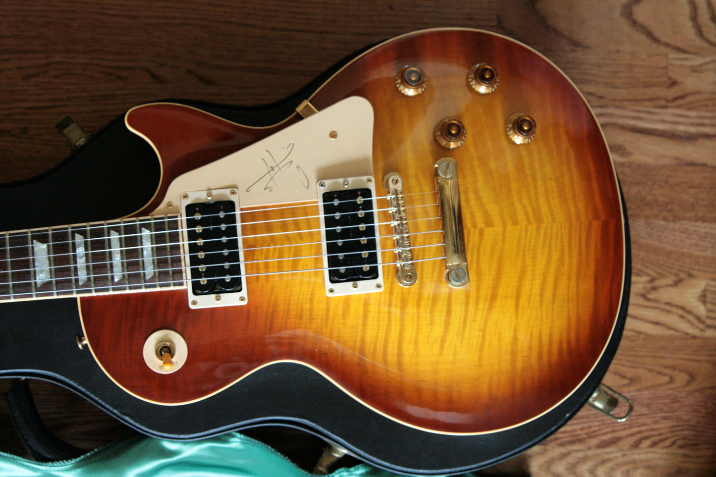 1997 Gibson Jimmy Page Les Paul Standard 1959 Flametop Signature Model! Iced Tea