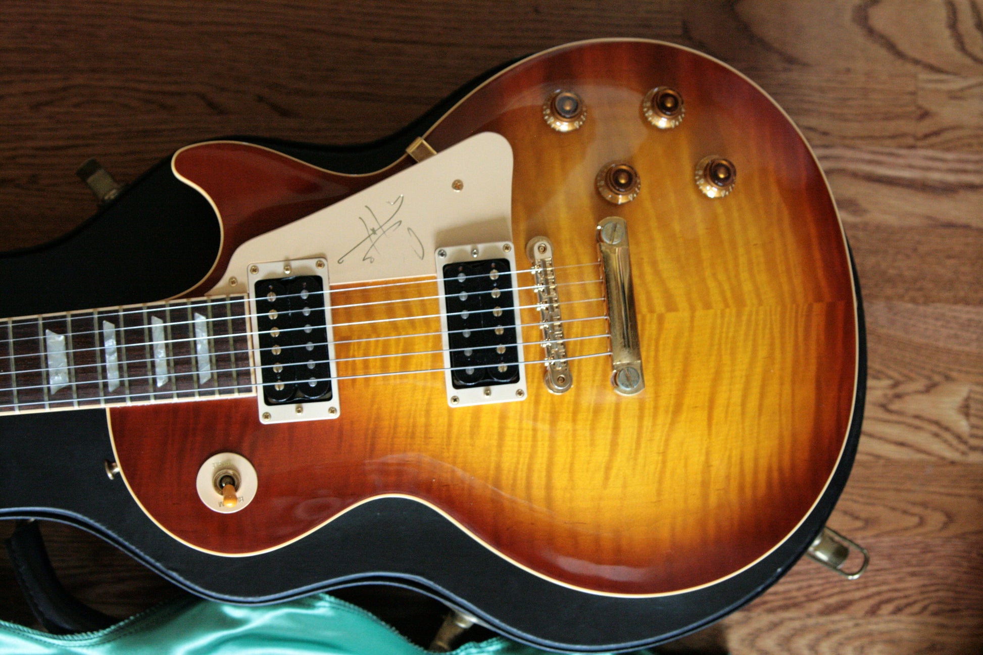 1997 Gibson Jimmy Page Les Paul Standard 1959 Flametop Signature Model! Iced Tea