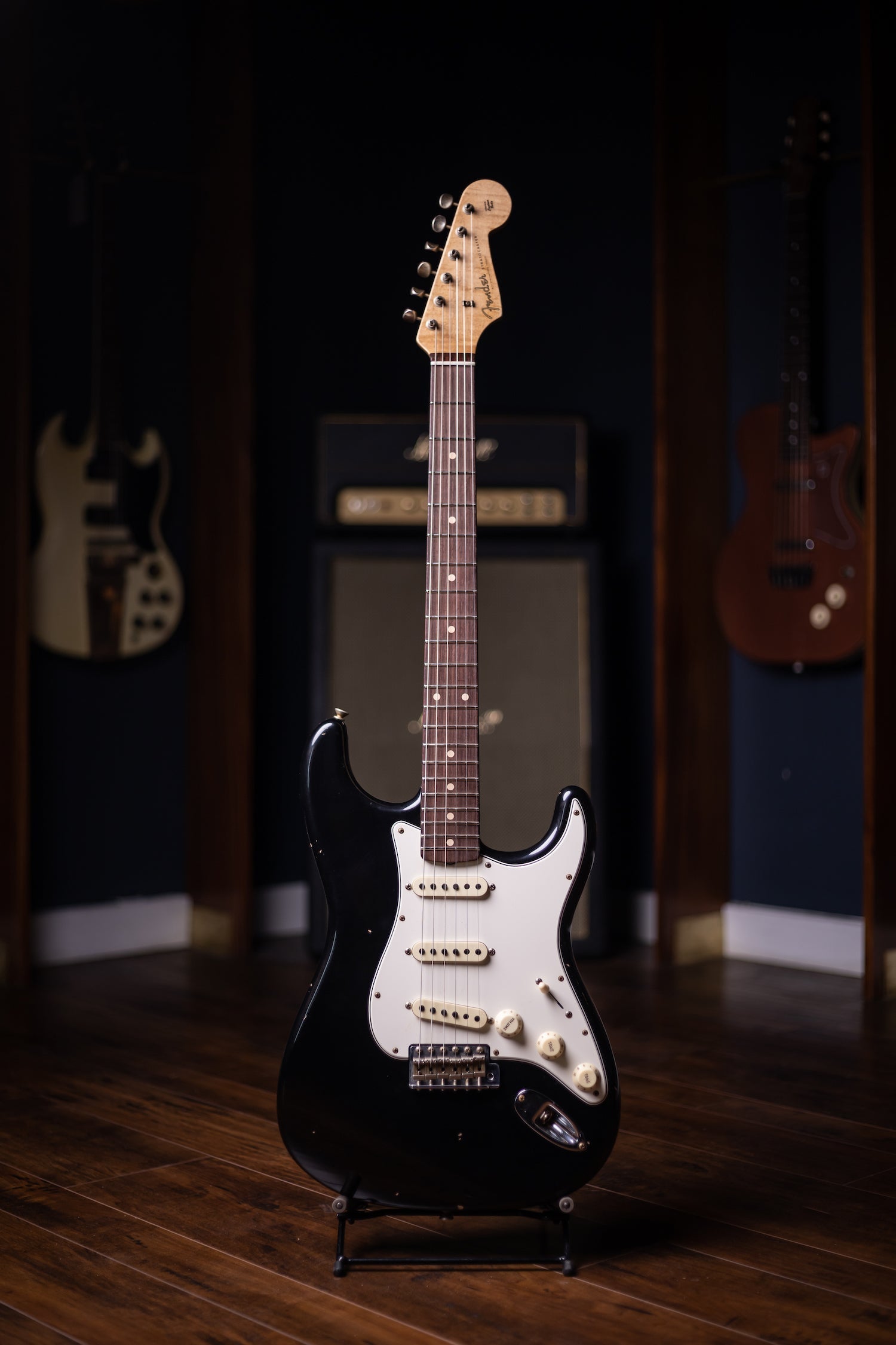 Used 2023 Fender Custom Shop 1960 Journeyman Relic Stratocaster Electric Guitar - Black