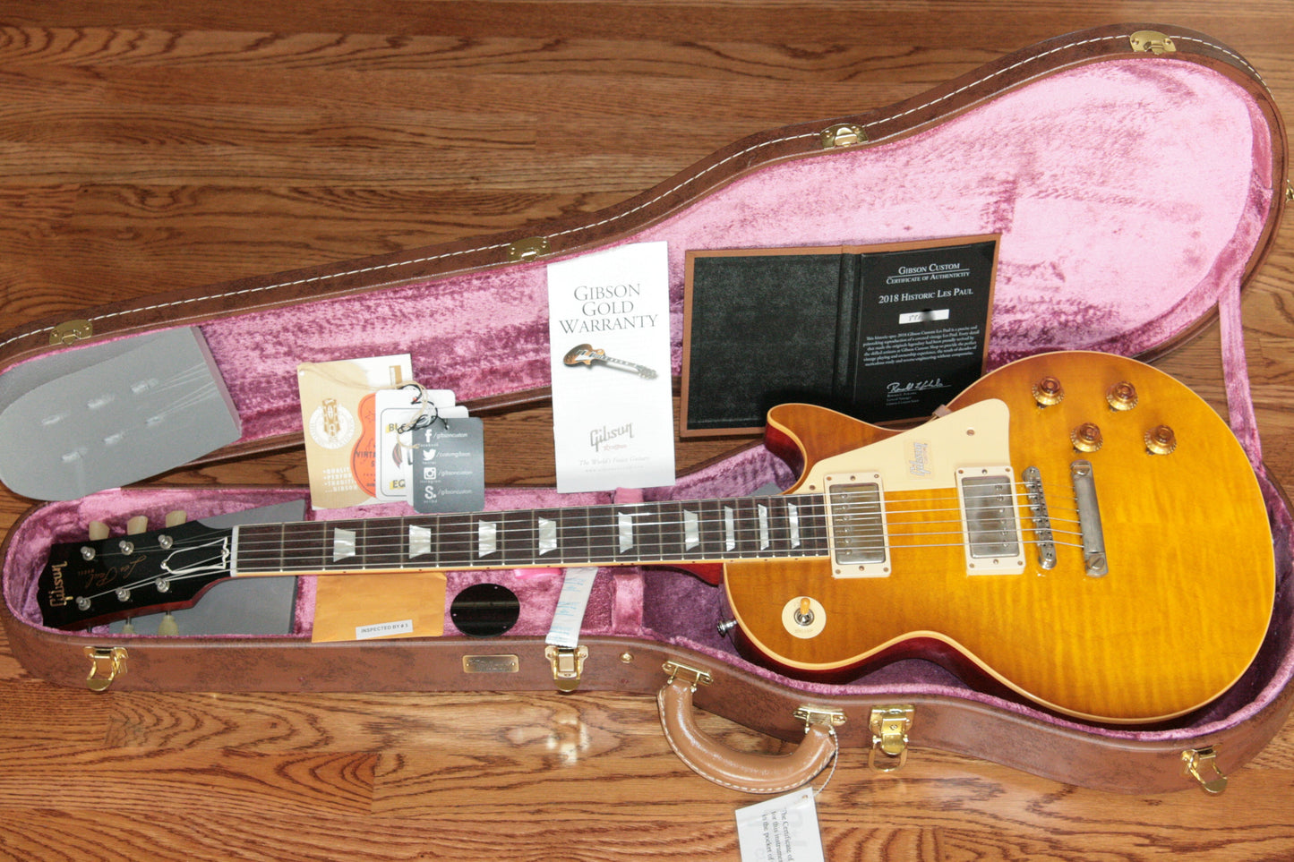 2018 Gibson 1958 Les Paul Historic Reissue! R8 58 Honey Lemon Fade Custom Shop TH Specs