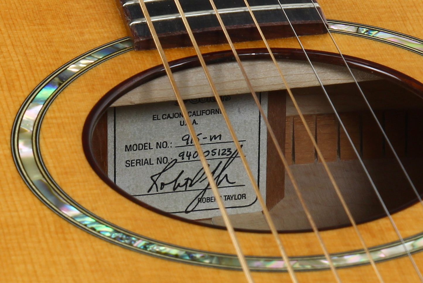 1994 Taylor 915-M Limited Edition - Jumbo 900 Series, Birdseye Maple, 3-Piece Back! John Denver!