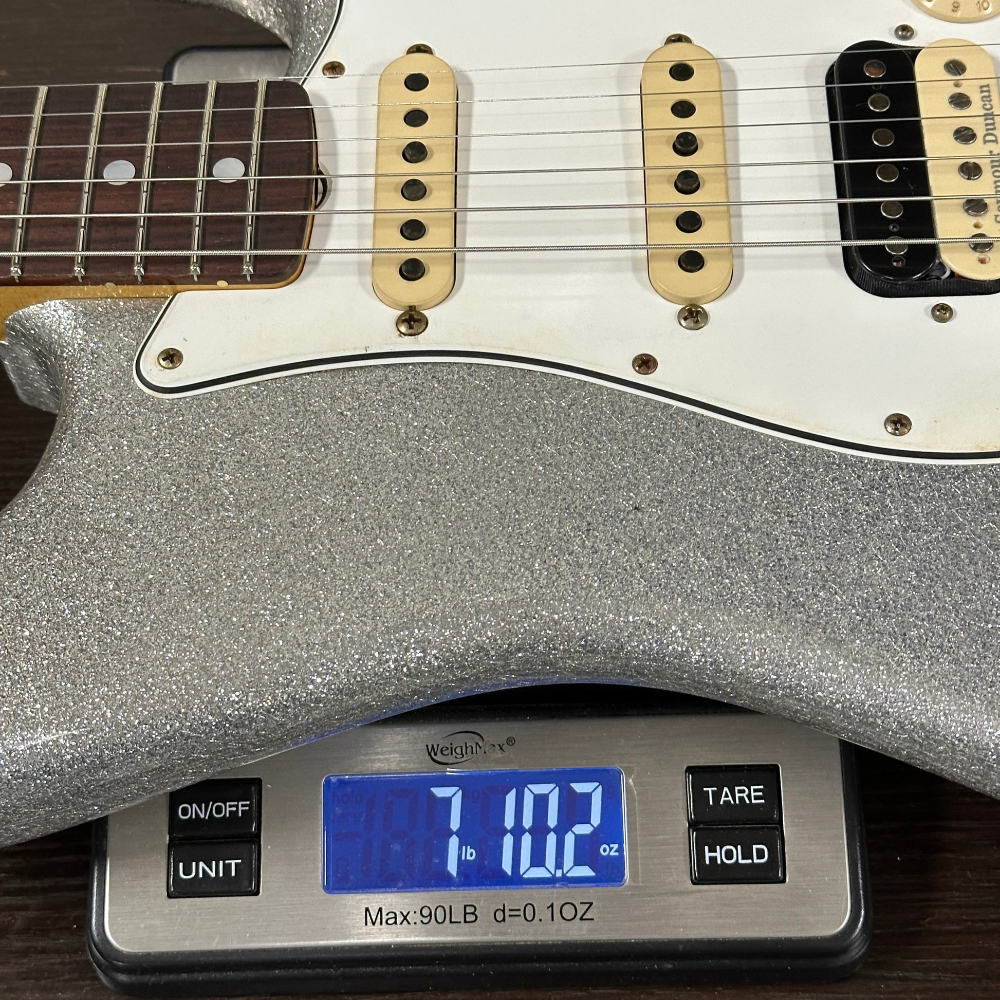 Fender Custom Shop 1969 Stratocaster HSS Journeyman Relic Silver Sparkle w/case CZ588722