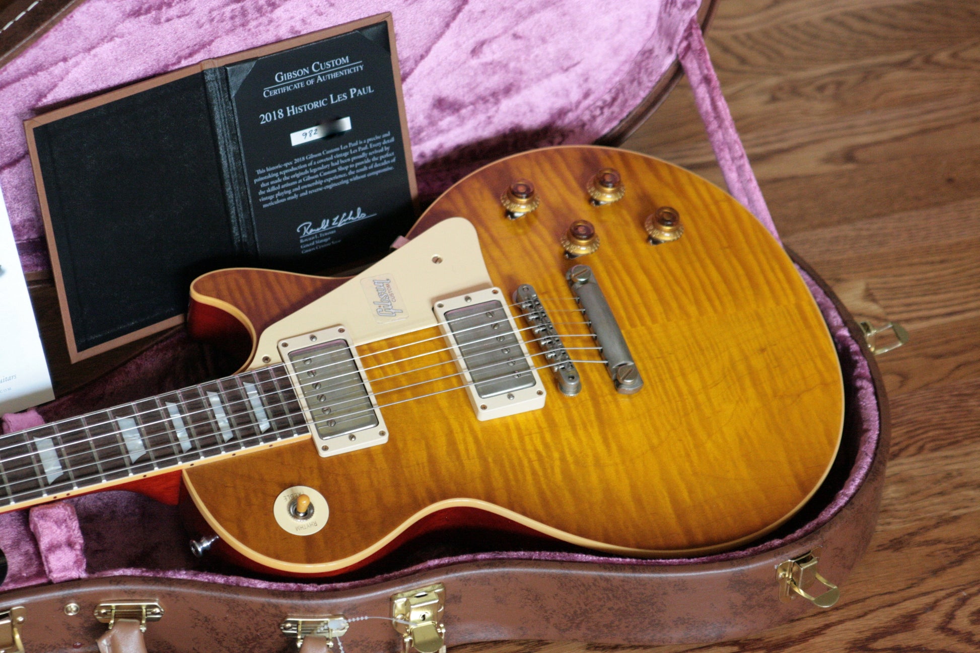 2018 Gibson 1959 Les Paul Historic Reissue! R9 59 HONEY LEMON FADE Custom Shop TH Spec