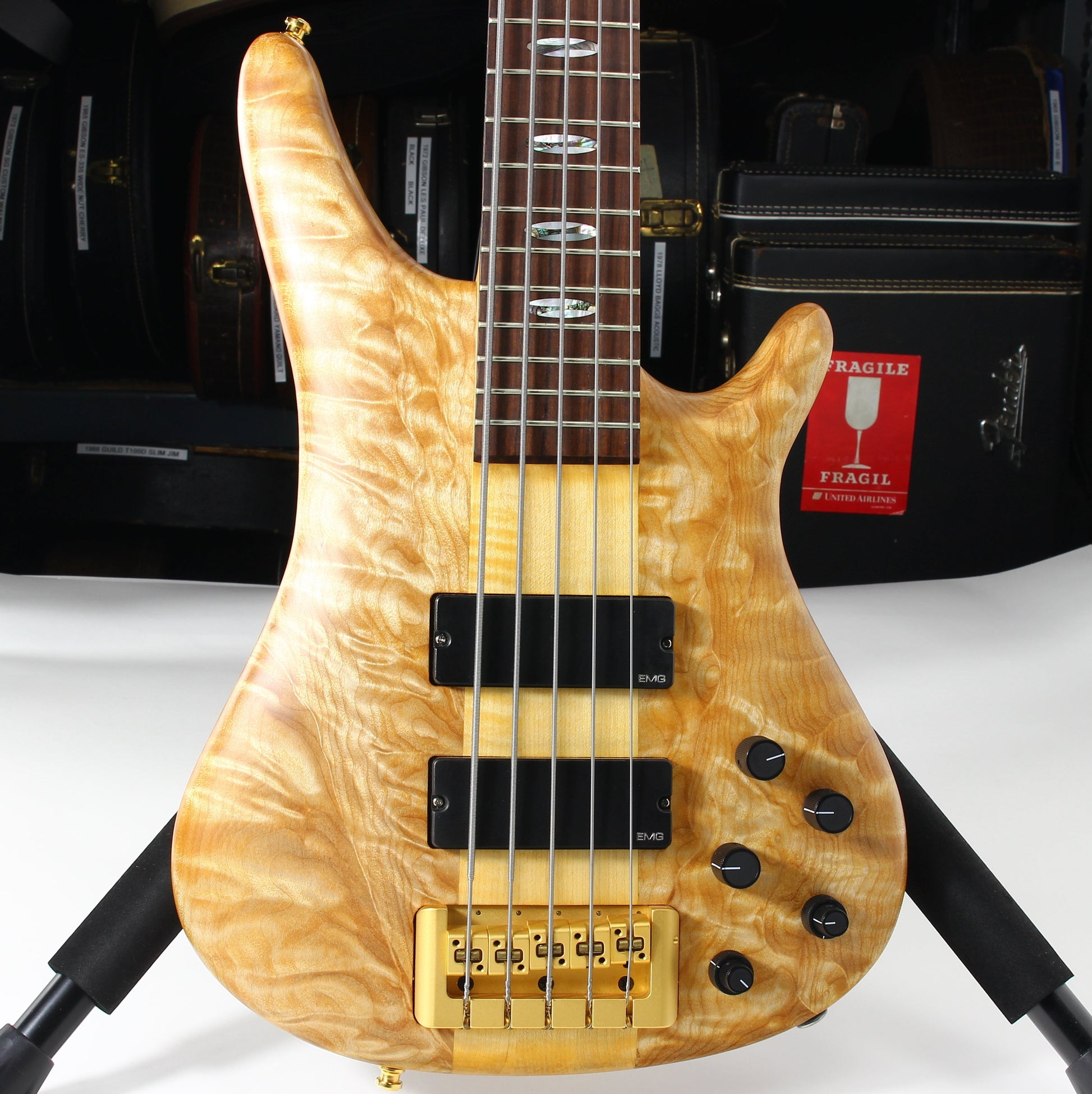 UNPLAYED! 1992 USA Stuart Spector Designs SD-5 Bass - SSD WOODSTOCK ERA, Neck-Through!