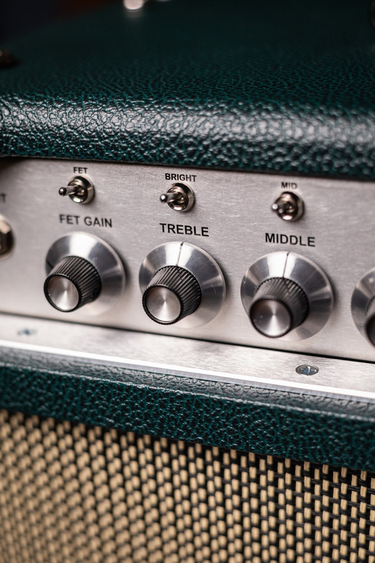 PRE-ORDER | Two-Rock Classic Reverb 100 Watt Head And 12-65B 2x12 Extension Cabinet - British Green, Salt & Pepper Cloth, White Piping
