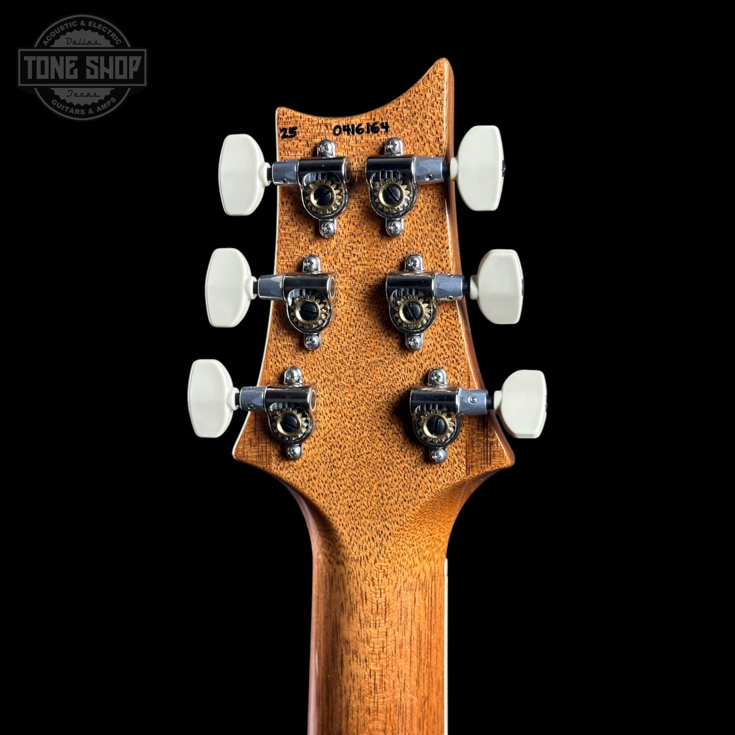 PRS McCarty Black Rainbow Holoflake Top & Binding Natural Back w/case
