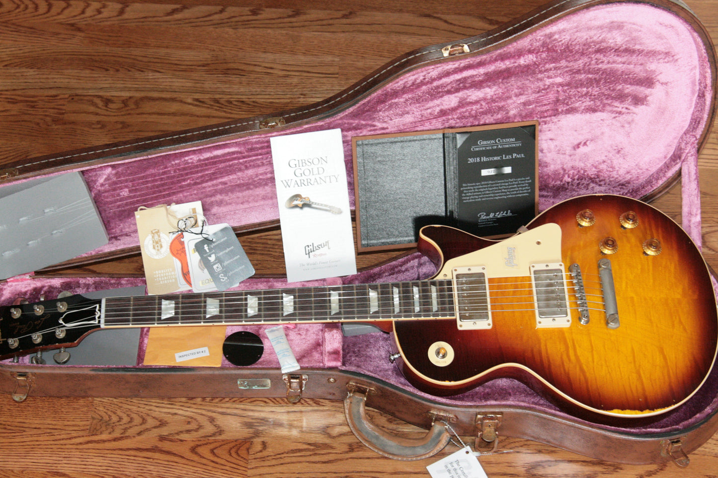 2018 Gibson 1959 HEAVY AGED Bourbon Burst Les Paul Reissue! R9 59 Historic Custom Shop