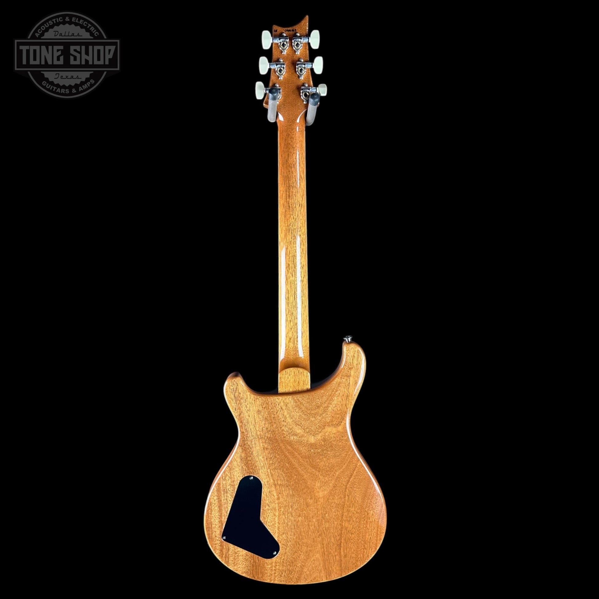PRS McCarty Black Rainbow Holoflake Top & Binding Natural Back w/case
