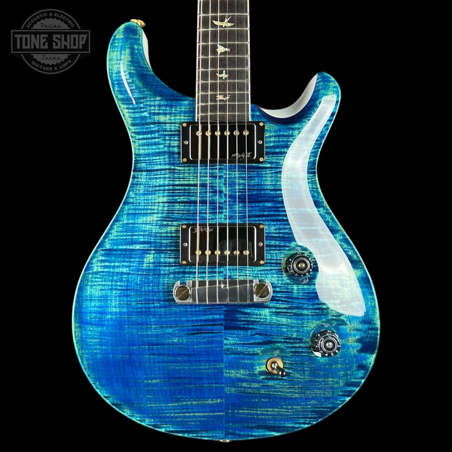 PRS McCarty 10 Top River Blue Pearl w/case