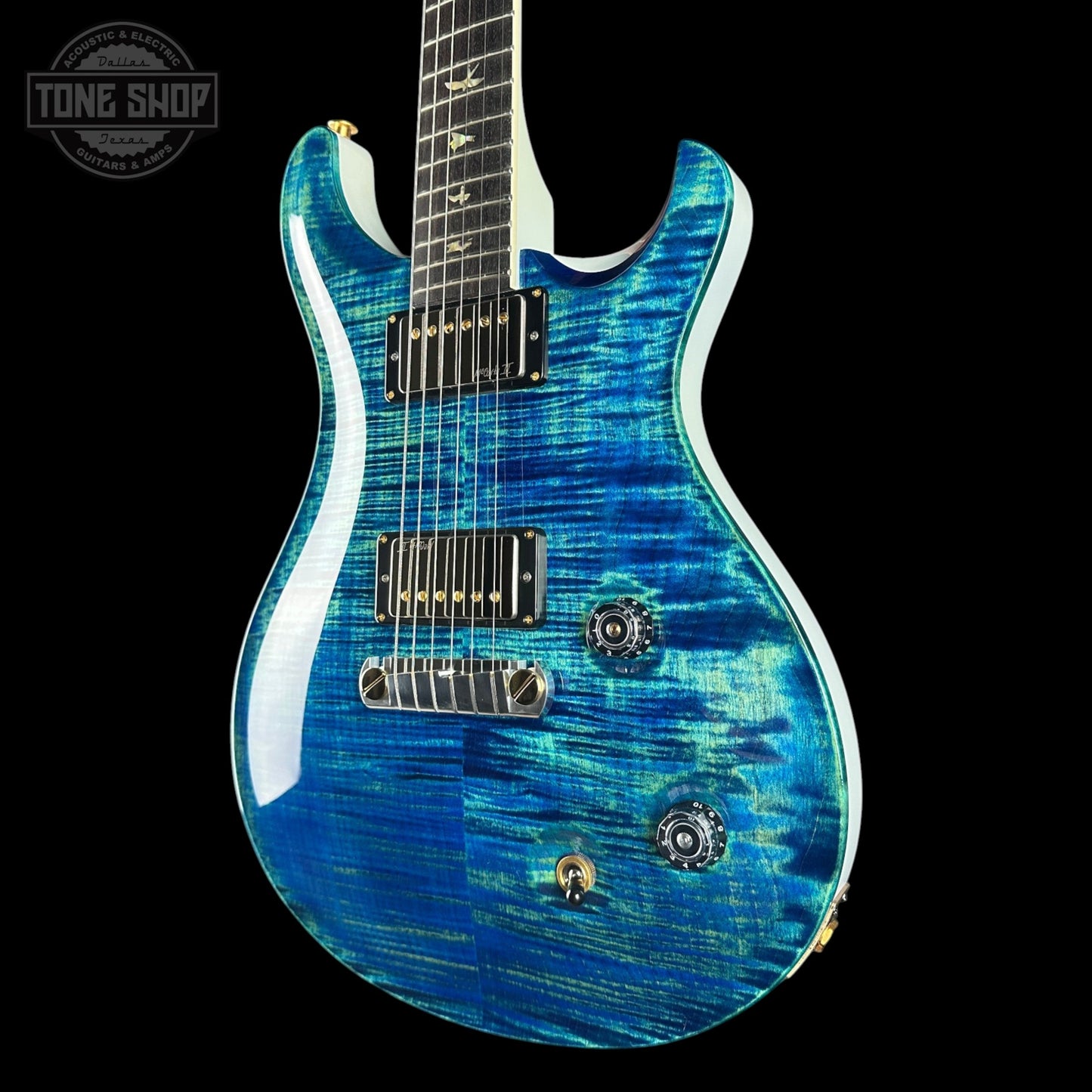 PRS McCarty 10 Top River Blue Pearl w/case