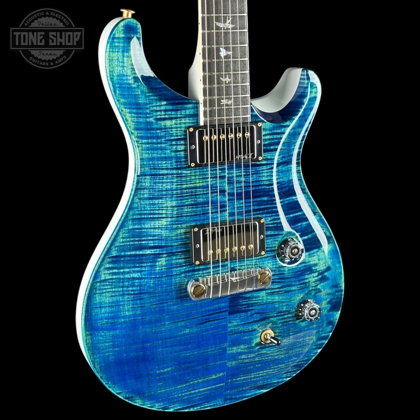 PRS McCarty 10 Top River Blue Pearl w/case