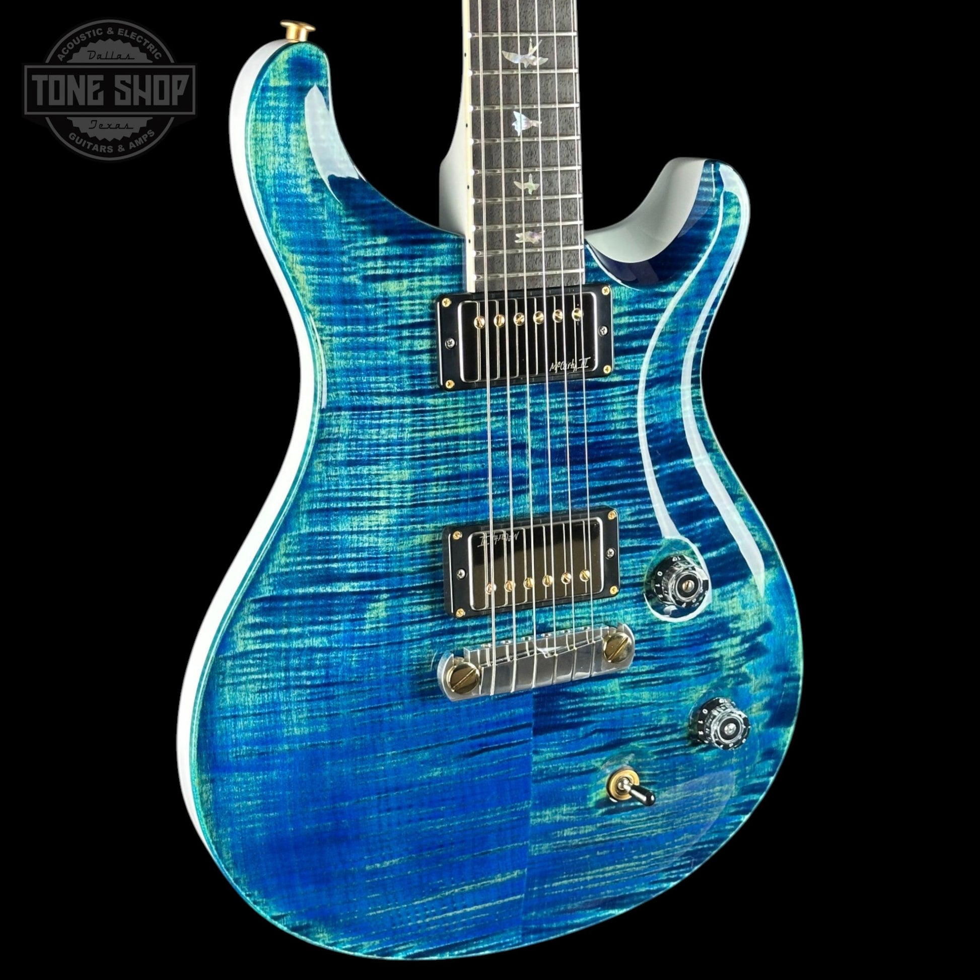 PRS McCarty 10 Top River Blue Pearl w/case