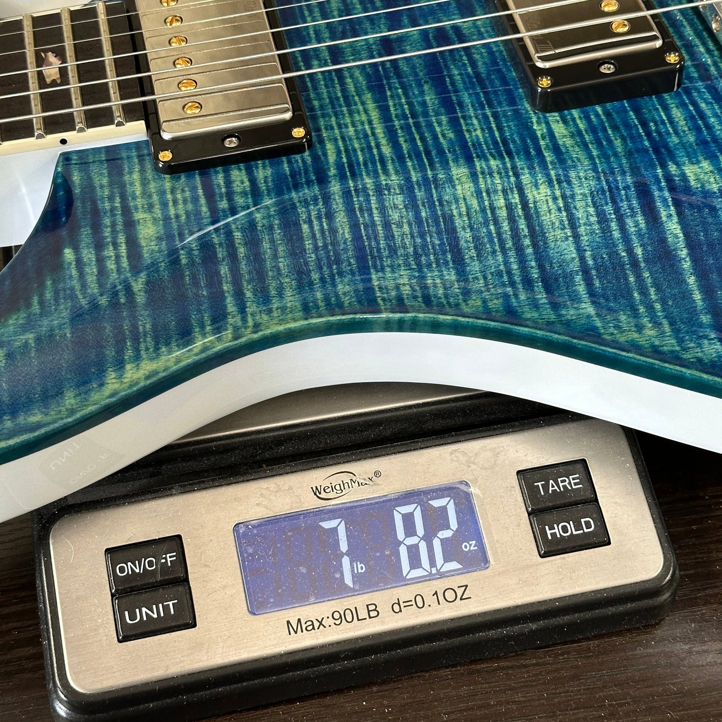 PRS McCarty 10 Top River Blue Pearl w/case