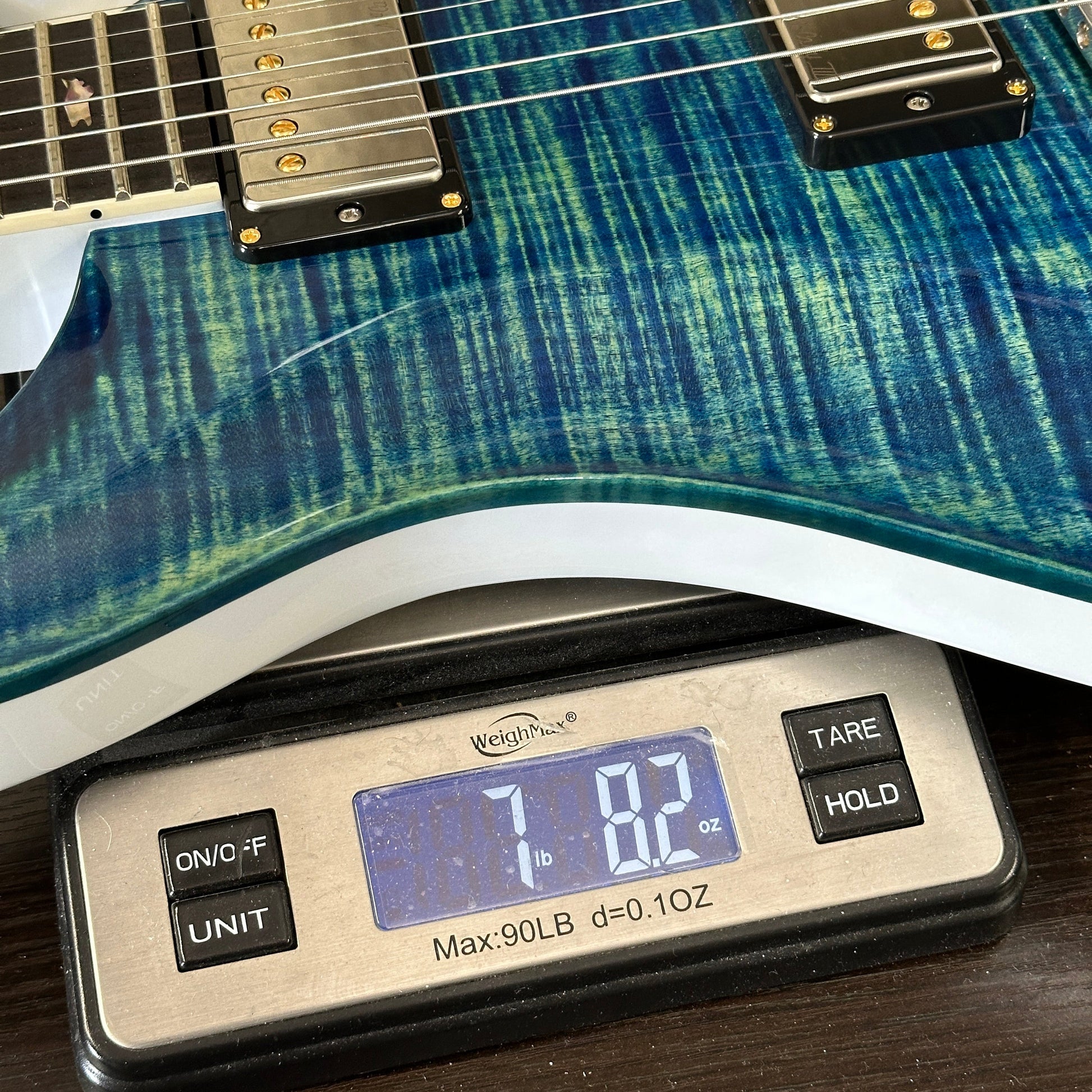 PRS McCarty 10 Top River Blue Pearl w/case
