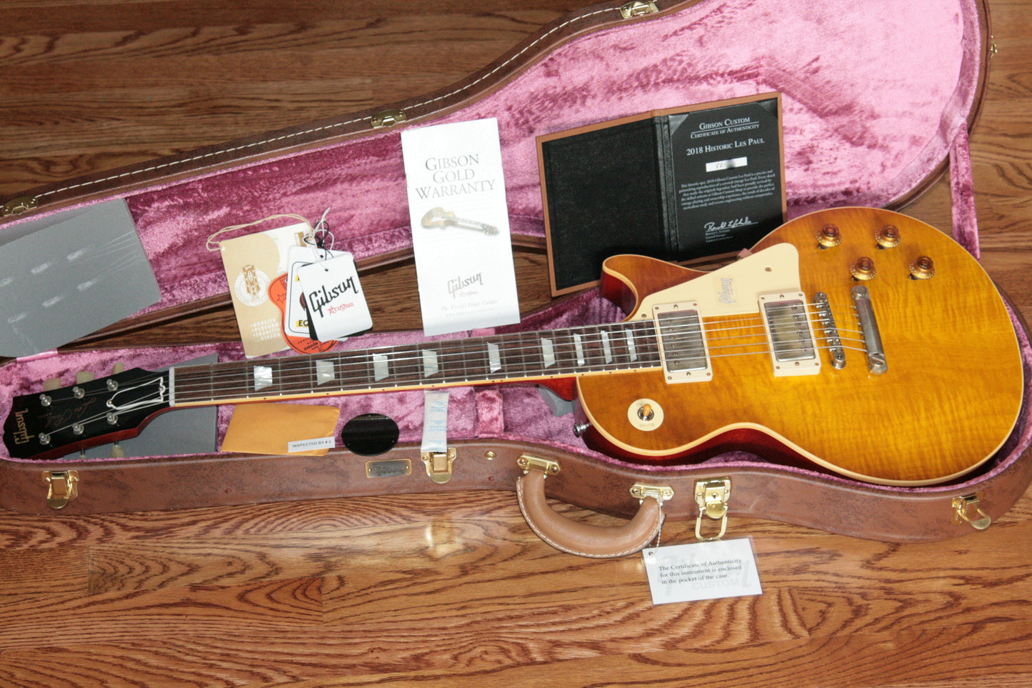 2018 Gibson 1958 Les Paul Historic Reissue! R8 58 Custom Shop Honey Lemon Fade TH Specs