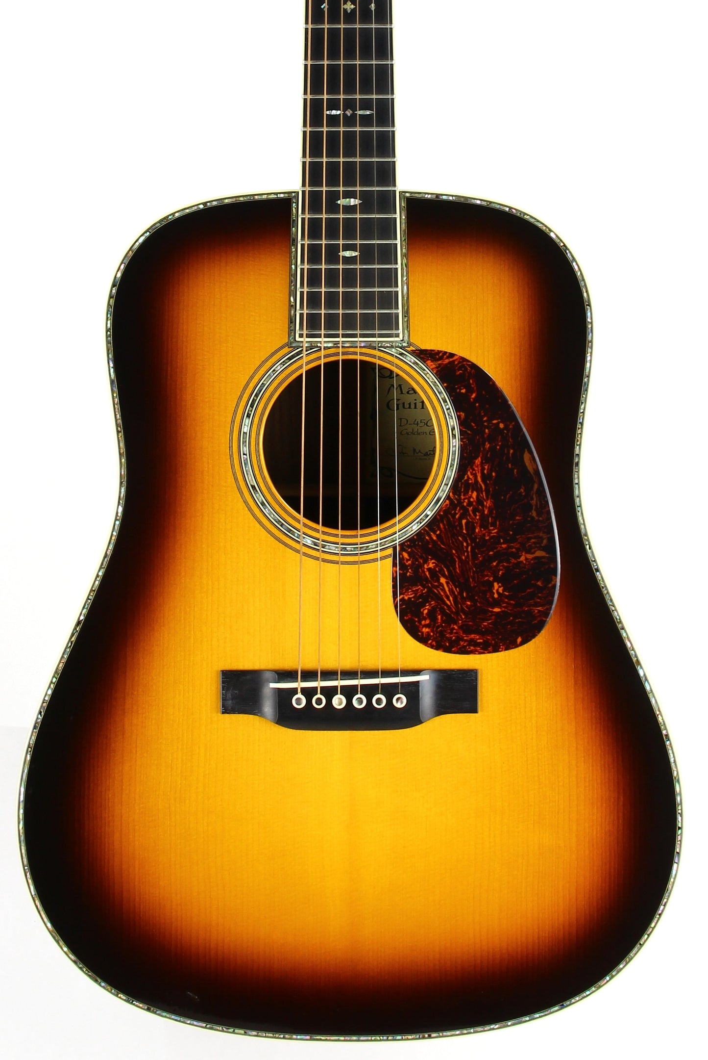2001 Martin D-45 GE Golden Era Brazilian Rosewood - RARE Sunburst D-45GE Dreadnought, Adi Top d-28