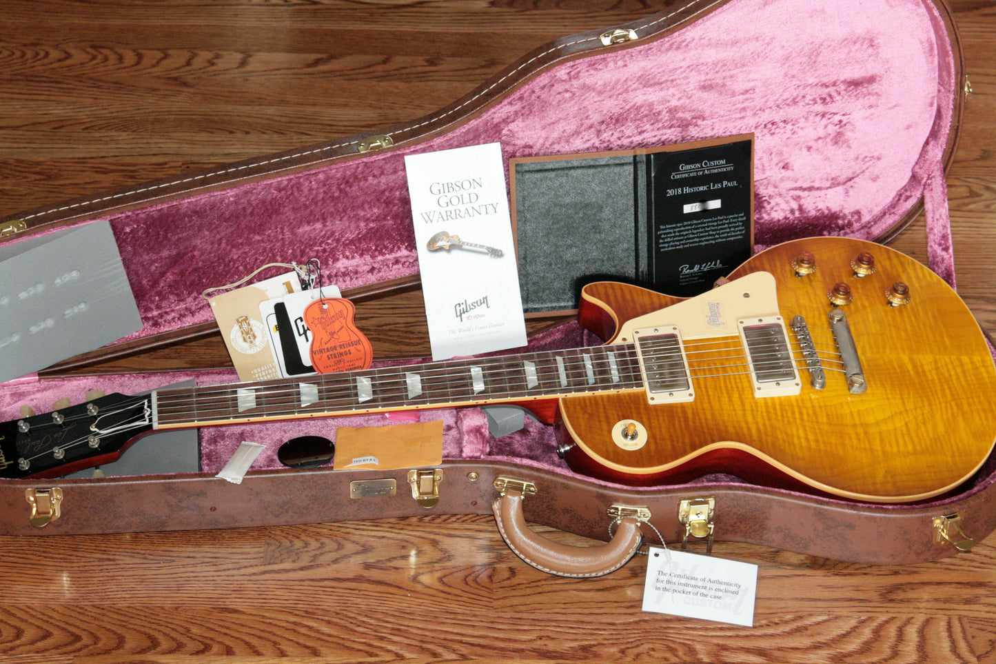 2018 Gibson 1958 Les Paul Historic Reissue! R8 58 Honey Lemon Fade Custom Shop TH Specs