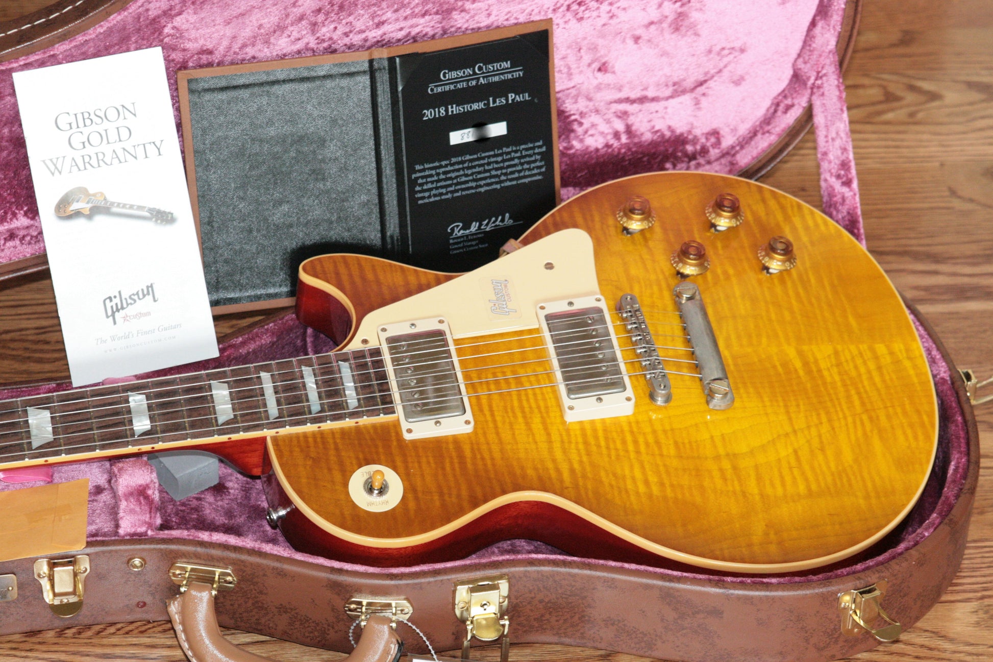 2018 Gibson 1958 Les Paul Historic Reissue! R8 58 Honey Lemon Fade Custom Shop TH Specs