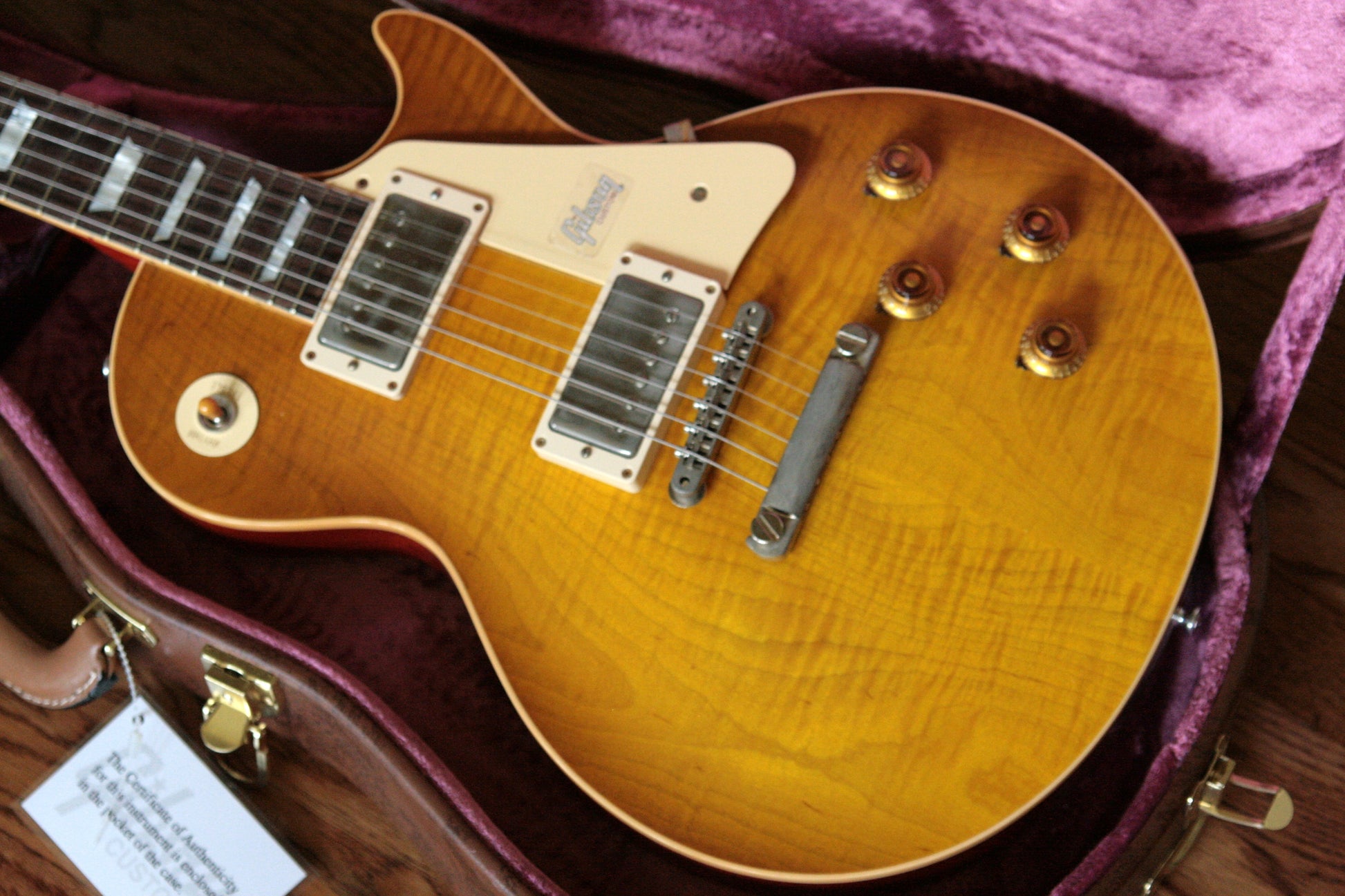 2018 Gibson 1958 Les Paul Historic Reissue! R8 58 Honey Lemon Fade Custom Shop TH Specs