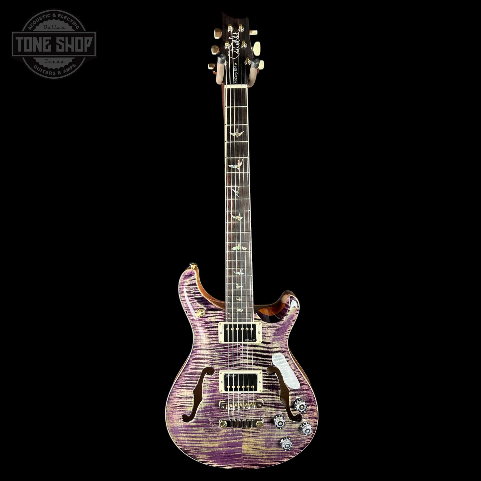 PRS McCarty 594 Hollowbody II 10 Top / Back Aurora Borealis w/case